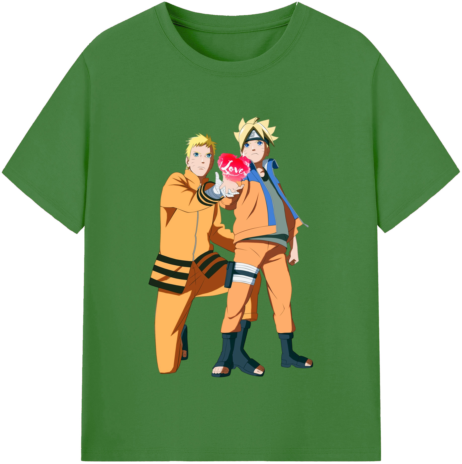 （画像用） NARUTO -ナルト- うずまき ボルト Uzumaki Boruto レディースカジュアルプリントTシャツ（綿100％）